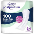 Always Discreet Toallas Postparto y de Incontinencia para Mujeres, Máxima Absorción, Protección de Fugas, 34 Piezas - imagen 1