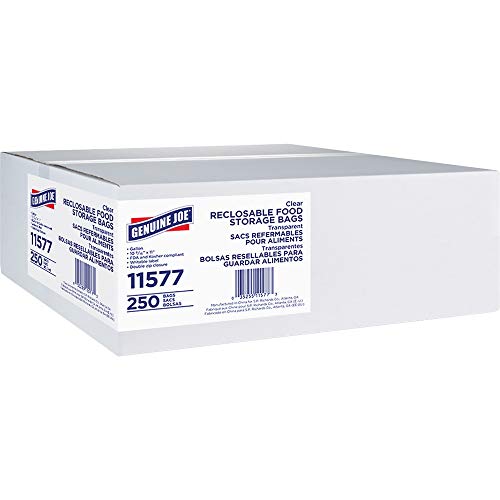 Bolsas de Almacenamiento de Alimentos Recerrables Genuine Joe de 1 Galón (Paquete de 250) - imagen 4