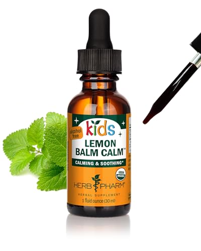 Herb Pharm Kids Calm de Bálamo Limón: Tintura Herbal Orgánica Sin Alcohol y Sin Azúcar, Sabor Amigable para Niños, Extracto No Transgénico, 1 oz - imagen 4