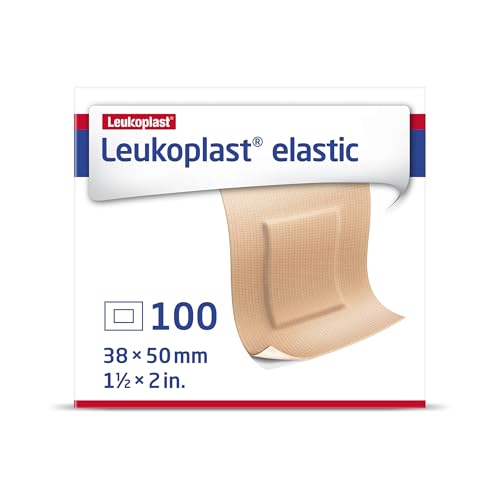 Leukoplast Elástico - Tiras de Vendaje No Estériles - Parche Ampliable y Amigable con la Piel - Ideal para Dedos, Codos, Rodillas y Muñecas - 1.5 x 2 - imagen 2