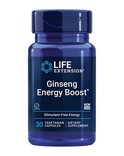 Life Extension Ginseng Energy Boost, Apoyo Energético, Manejo Saludable del Estrés, Sin Gluten, No OGM, Vegetariano, 30 Cápsulas - imagen 6