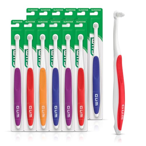 Cepillo de Dientes GUM End Tuft, 308PD, Cabeza Extra Pequeña, Cerda Suave, Muestra Profesional, Paquete de 12 - imagen 2