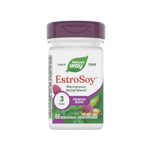 Nature's Way EstroSoy, Mezcla para Alivio de Menopausia*, Alivia Síntomas Menopáusicos*, 60 Cápsulas Veganas (El Empaque Puede Variar) - imagen 5