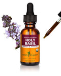 Extracto de Albahaca Sagrada (Tulsi) Orgánica Certificada Herb Pharm para Energía y Vitalidad, 1 Onza (DBAS01) - imagen 1