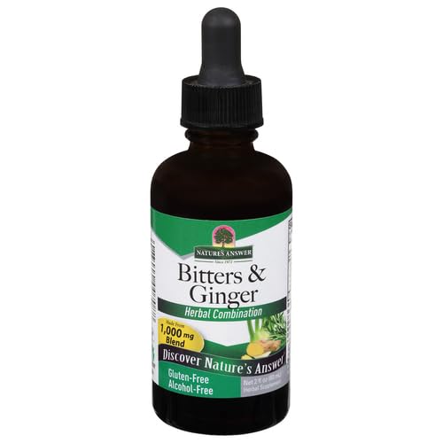 Bitters Sin Alcohol de Nature's Answer con Jengibre, 2 Onzas Líquidas - imagen 4