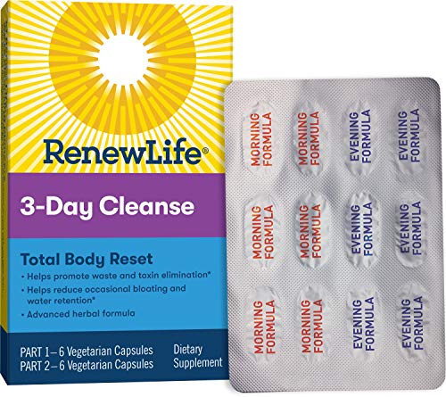 Renew Life Adult Cleanse Total Body Reset, Fórmula Herbal Avanzada - Programa de 2 Partes, 3 Días - Sin Gluten, Lácteos ni Soja - 12 Cápsulas - imagen 3
