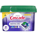 Cápsulas de detergente para lavavajillas Cascade Platinum Plus Limón, 31 piezas, detergente en tabletas para platos - imagen 1