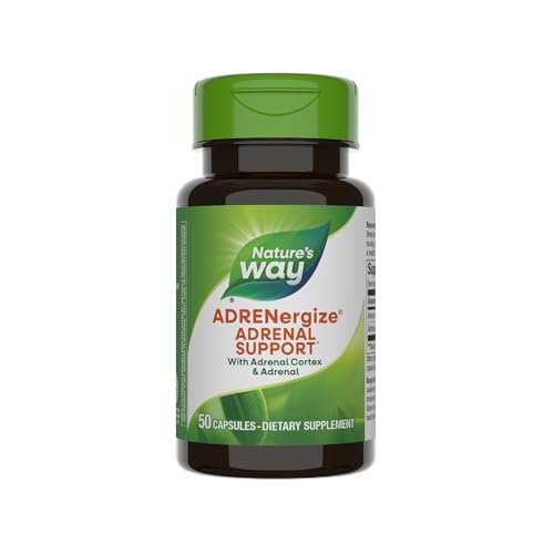 Nature's Way ADRENergize, Soporte Adrenal, Sin Gluten, 50 Cápsulas (El Empaque Puede Variar) - imagen 2