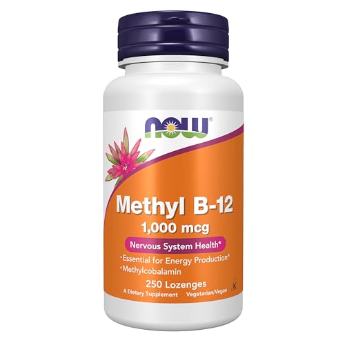 Now Supplements, Methyl B-12 (Methylcobalamina) 1,000 mcg, Salud del Sistema Nervioso*, 250 Pastillas - imagen 2