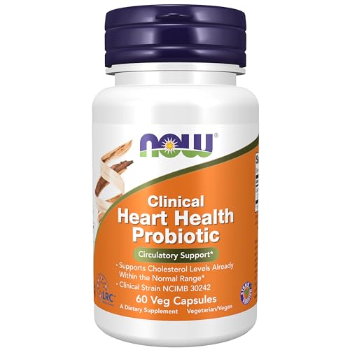 Now Supplements, Probiótico Clínico para la Salud Cardiaca, Soporte Circulatorio, Ayuda a Niveles de Colesterol Normales, 60 Cápsulas Veganas - imagen 5