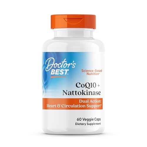 Suplemento Doctor's Best CoQ10 100 mg + Nattokinasa 2,000 FU - Cápsulas Veganas para Hombres y Mujeres, Apoya la Salud del Corazón y Circulación, 60 - imagen 2