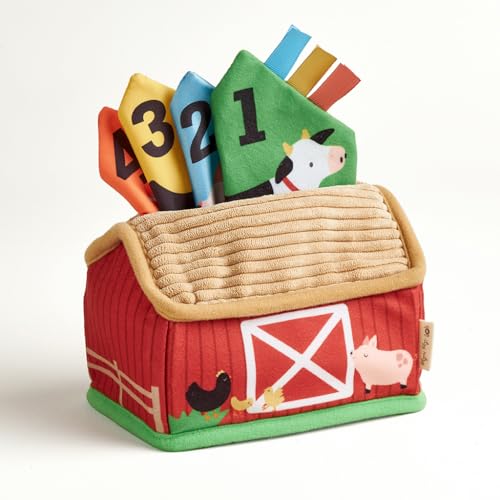 Juguete Sensorial Itzy Ritzy para Bebés y Niños Pequeños, Enseña Animales, Números, Colores y Texturas; Incluye Pañuelos de Satén Suaves con Sonidos - imagen 4