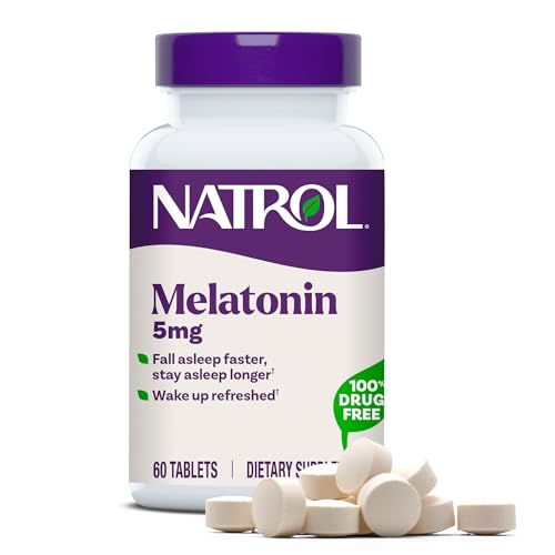 Natrol Melatonina 5 mg, Suplemento Dietético para un Sueño Reparador, 60 Tabletas, Suministro para 60 Días - imagen 1