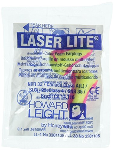 Tapones para los oídos Howard Leight Ll1 Laser Lite de espuma sin cables, 50 piezas - imagen 3