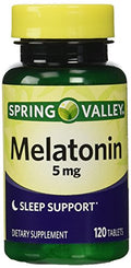 Paquete Doble de Melatonina Spring Valley 5mg, 120 Cápsulas (2 Piezas) - imagen 1