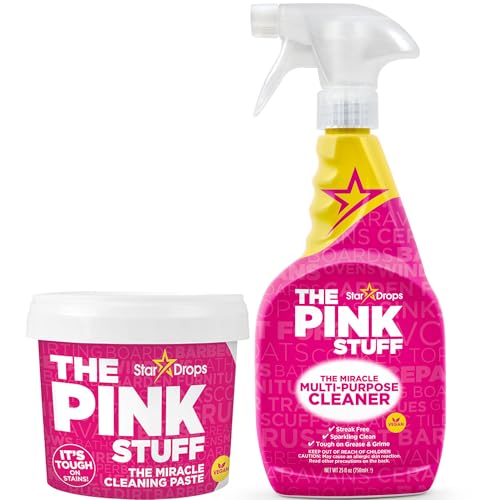 Stardrops - The Pink Stuff - Paquete de 2: Pasta Limpiadora Milagrosa y Spray Multiusos (1 Pasta, 1 Spray) - imagen 3