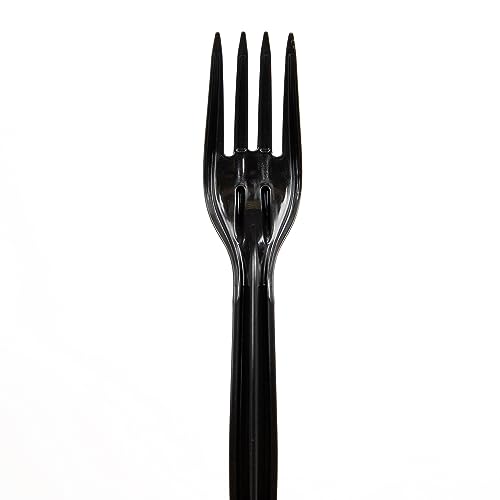 Recarga de tenedores Mind Reader para CUTDISPBK-BLK, utensilios de plástico, 6.25 L x 0.87 W x 0.75 H, 100 piezas, color negro - imagen 2