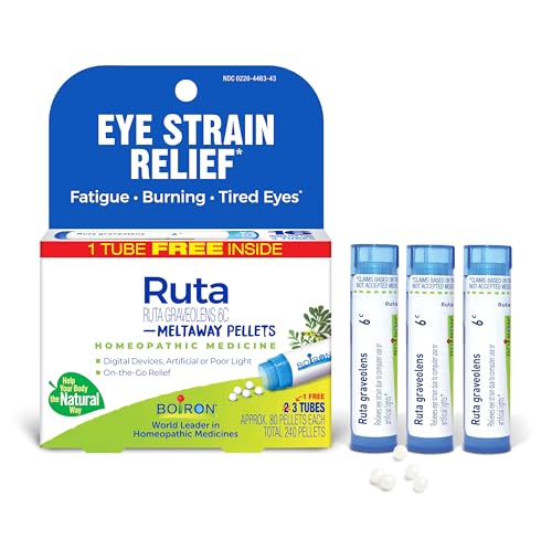 Boiron Ruta Graveolens 6C Medicina Homeopática para Alivio de Estrés Ocular, Fatiga y Ojos Cansados - 3 Cuentos (240 Gránulos) - imagen 3