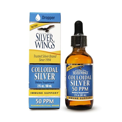 Suplemento de Soporte Inmunológico Natural Path Silver Wings Coloidal de Plata 50ppm (250mcg) 2 fl. oz. con gotero - imagen 2