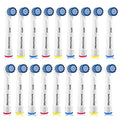 Cabezas de cepillo de repuesto de 16 piezas compatibles con cepillos de dientes eléctricos Oral B. Paquete de 4 Precision Clean, 4 Cross Clean, 4 3D - imagen 1