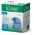 Curad Curitas Adhesivas de Tela Flexible Azul, Detectables por Metal, 1 x 3, Paquete de 200 unidades - imagen 1
