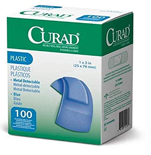 Curad Curitas Adhesivas de Tela Flexible Azul, Detectables por Metal, 1 x 3, Paquete de 200 unidades - imagen 4