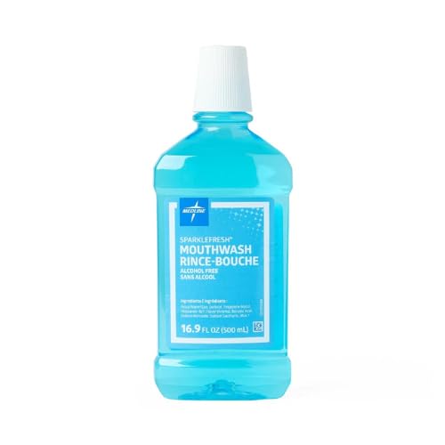 Enjuague Bucal Medline CTR000410 Sparkle Fresh Sin Alcohol, Sensible con las Encías, Menta Fresca, 16.9 oz (El Empaque Puede Variar) - imagen 3