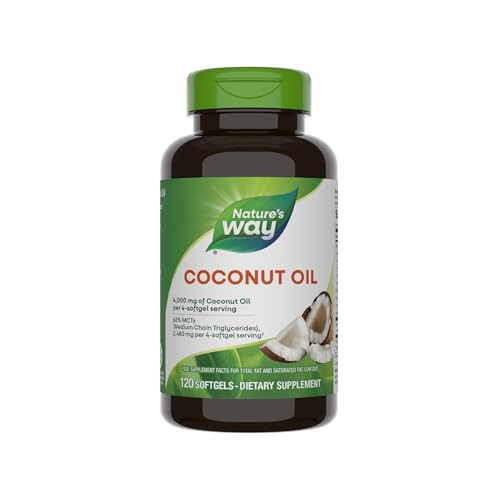 Aceite de Coco de Nature's Way, 62% MCTs, Libre de Hexano, 120 Cápsulas Blandas (El empaque puede variar) - imagen 2