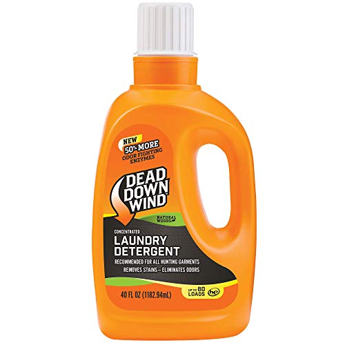 Detergente para Ropa Dead Down Wind | Botella de 40oz | Natural Woods | Eliminador de Olores y Quitamanchas para Ropa de Caza, Seguro para Piel - imagen 5