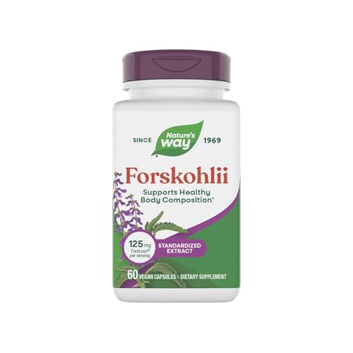 Forskohlii de Nature's Way, Apoya una Composición Corporal Saludable*, Extracto Estandarizado, 125 mg ForsLean por Porción, 60 Cápsulas Veganas (El - imagen 4