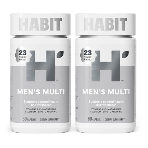 Multivitamínico Dual para Hombre Habit, Apoya la Salud y Bienestar, Vitaminas A-E, Magnesio, Zinc, L-Arginina, (120 Cápsulas, 1 Paquete x 60 Cápsulas) - imagen 4
