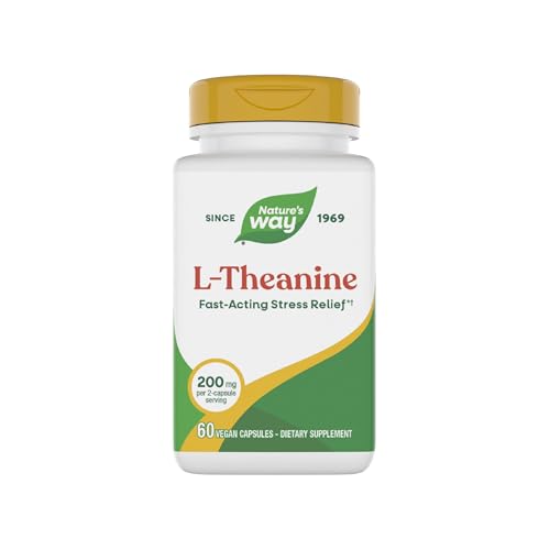 L-Theanine de Nature's Way, Apoyo para el Estrés*, Promueve la Relajación*, 200 mg por 2 Cápsulas, Vegano, 60 Cápsulas (El Empaque Puede Variar) - imagen 2