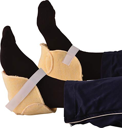 Protectores de Talón NOVA con Forro de Fleece Suave, Almohadillas para Alivio de Presión, para Úlceras y Dolor de Talón, Ajustables y Lavables, 1 Par - imagen 1
