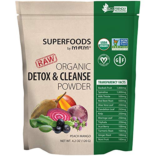 MRM Polvo Orgánico Detox y Limpieza - Para Mujeres y Hombres - Mezcla Diaria con Superalimentos, Antioxidantes, Clorofila, FicoCianina, Vegano, - imagen 2