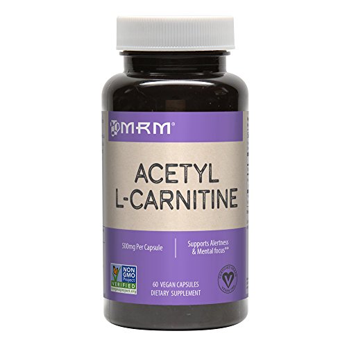 MRM Nutrition Acetil L-Carnitina 500mg - Suplemento Vegano con Vitamina B6 para Energía Celular y Función Cognitiva - 60 Porciones, Sin Gluten - imagen 2