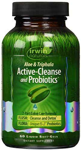 Irwin Naturals Aloe y Triphala Active Cleanse + Probióticos - 60 Cápsulas Blandas Líquidas - Soporte Digestivo Natural - Desintoxicación Suave y - imagen 6