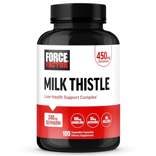 Fórmula de Soporte Hepático Force Factor con Cardo Mariano, Raíz de Diente de León y Alcachofa, 300mg de Silimarina, 100 Cápsulas Vegetales - imagen 2