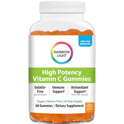 Gomitas de Vitamina C Rainbow Light | 60 piezas | Sabor cítrico | Con Vitamina E | Soporte inmunológico y antioxidante para adultos y niños - imagen 3