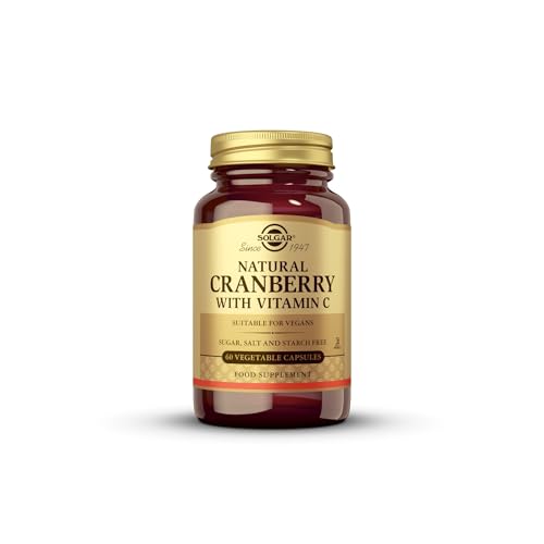 Solgar Arándano con Vitamina C - 60 Cápsulas Vegetales - Apoya la Salud Urinaria y de la Vejiga - Sin OGM, Vegano, Kosher, Sin Gluten - 60 Porciones - imagen 1