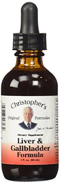 Fórmula Hepática y de Vesícula Biliar de Christopher's Original Formulas, Suplemento Herbal para Detox y Soporte Digestivo, 2 fl oz - imagen 1