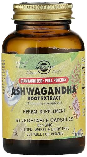 Extracto de Raíz de Ashwagandha Solgar - 60 Cápsulas Vegetales - Potencia Completa Estandarizada - No GMO, Vegano, Sin Gluten ni Lácteos, Kosher - 60 - imagen 1