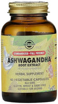 Extracto de Raíz de Ashwagandha Solgar - 60 Cápsulas Vegetales - Potencia Completa Estandarizada - No GMO, Vegano, Sin Gluten ni Lácteos, Kosher - 60 - imagen 1