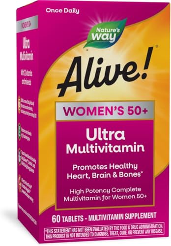 Nature's Way, Multivitamínico Alive Once Daily Mujeres 50+, 60 Tabletas - imagen 1