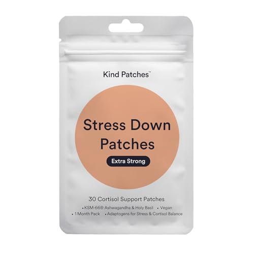 Parches Kind Stress Down Extra Fuertes con Extracto de KSM-66 Ashwagandha, L-Teanina, Extracto de Albahaca Sagrada y Omega-3 EPA - 30 Piezas - imagen 6