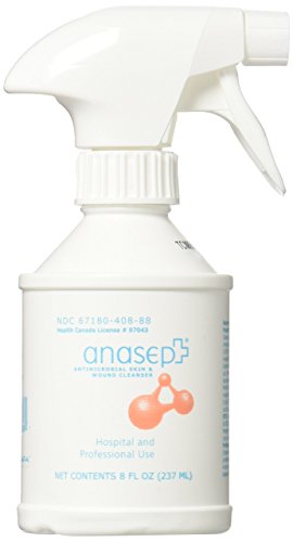 Limpiador Antimicrobiano para Piel y Heridas Anasept, Botella de 8 oz con Pulverizador, Spray Estéril para Heridas, Sanación - imagen 4