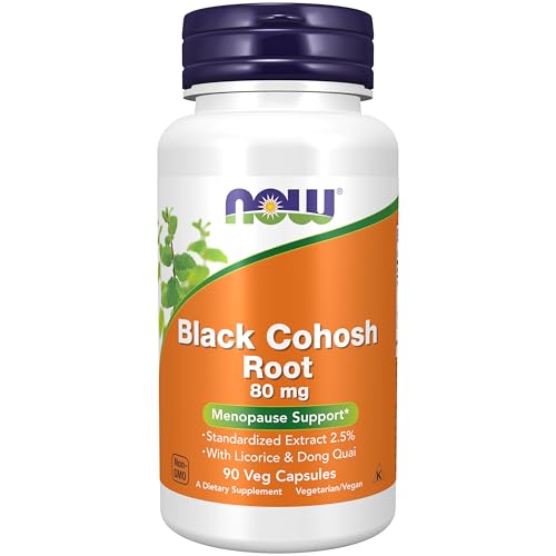 NOW Suplementos, Raíz de Cohosh Negro 80 mg con Regaliz y Dong Quai, 90 Cápsulas Veganas - imagen 5