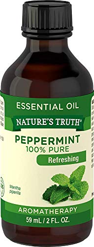 Aceite Esencial de Menta Nature's Truth Puro | 2 fl oz | para Difusor, Aromaterapia y Masaje | Tamaño Económico | A base de Plantas, Sin OGM y Sin - imagen 3
