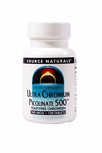 Source Naturals Ultra Picolinato de Cromo 500 mcg, Suplemento Dietético Vegetariano, Libre de Levadura - 120 Tabletas - imagen 3