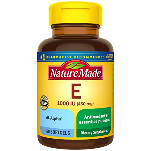 Nature Made Vitamina E 450 mg (1000 UI) dl-Alpha Softgels, 60 Cápsulas para Soporte Antioxidante (El Empaque Puede Variar) - imagen 6