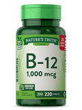 Tabletas de Vitamina B12 de Nature's Truth | 1000 mcg | 220 Contenido | Suplemento Vegano, No Transgénico y Sin Gluten - imagen 1